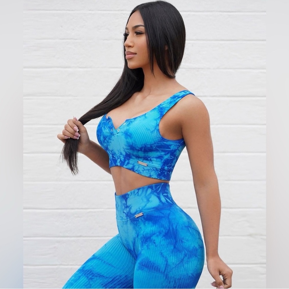Bombshell Sportswear ribbed tie-dye leggings